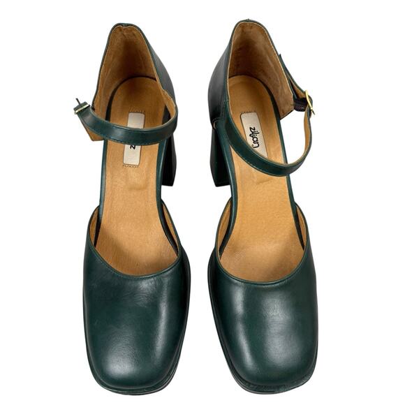 Zilian Shoes Womens EU 40 US 9-9.5 GReen Heeled Mary Jane Academia Preppy - Picture 6 of 13